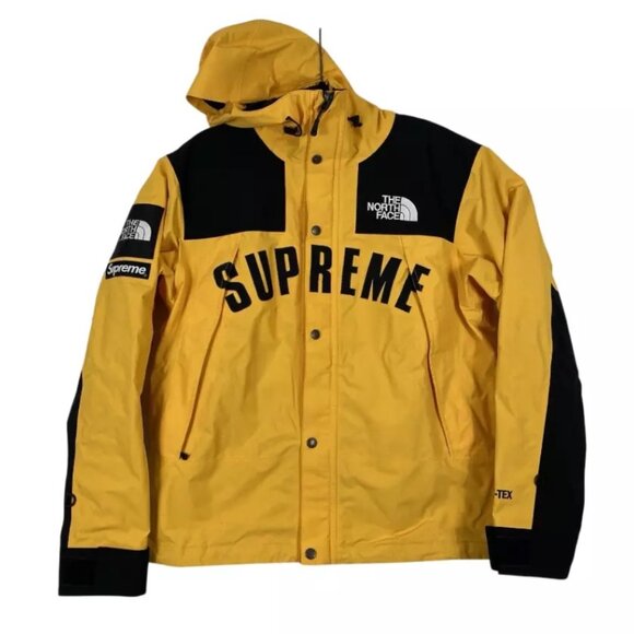 Supreme x The North Face Arc Logo Mountain Parka Gore-tex Yellow SS19 Sz Medium